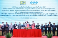Tập đoàn FLC và PetroTrade ký ghi nhớ hợp tác đầu tư tuyến đường sắt kết nối Việt Nam - Lào