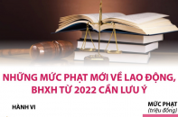 [Infographic] Những mức phạt mới về lao động, BHXH cần lưu ý