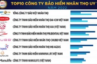 Công bố Top 10 Công ty bảo hiểm uy tín năm 2022