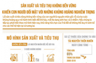 Sản xuất và tiêu thụ không bền vững khiến con người đối mặt với những khủng hoảng nghiêm trọng