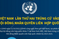 Việt Nam lần thứ hai trúng cử vào Hội đồng Nhân quyền Liên hợp quốc