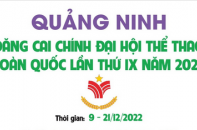 Đại hội Thể thao toàn quốc lần thứ IX diễn ra vào tháng 12/2022