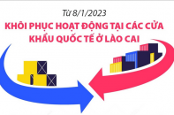 Từ 8/1/2023, khôi phục hoạt động tại các cửa khẩu quốc tế ở Lào Cai