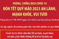 Phòng, chống dịch Covid-19: Đón Tết Quý Mão 2023 an lành, mạnh khỏe, vui tươi