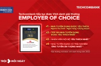 Techcombank dẫn đầu "Top 100 Nhà tuyển dụng được yêu thích nhất" hai năm liên tiếp