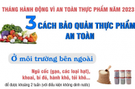 Tháng hành động vì an toàn thực phẩm năm 2023: Ba cách bảo quản thực phẩm an toàn