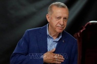 Ông Recep Tayyip Erdogan tái đắc cử Tổng thống Thổ Nhĩ Kỳ, kêu gọi người dân "đoàn kết và thống nhất"