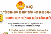 Tuyển sinh lớp 10 THPT Hà Nội năm học 2023 - 2024: 3 trường hợp thí sinh được cộng điểm