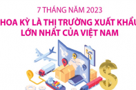 Hoa Kỳ là thị trường xuất khẩu lớn nhất của Việt Nam sau 7 tháng năm 2023