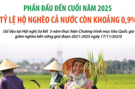 Phấn đấu tỷ lệ hộ nghèo cả nước giảm còn khoảng 0,9% vào cuối năm 2025