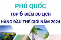 Phú Quốc lọt Top 6 điểm du lịch hàng đầu thế giới năm 2024