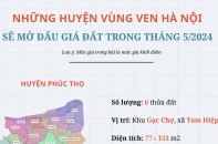 Những huyện vùng ven Hà Nội sẽ mở đấu giá đất trong tháng 5/2024