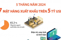 Điểm tên 7 mặt hàng xuất khẩu đạt kim ngạch trên 5 tỷ USD sau 5 tháng năm 2024