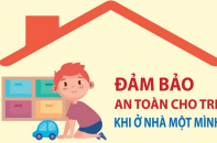 Đảm bảo an toàn cho trẻ khi ở nhà một mình