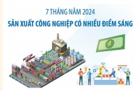 Sản xuất công nghiệp có nhiều điểm sáng sau 7 tháng năm 2024