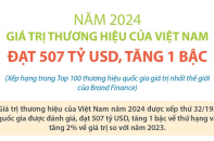 Giá trị thương hiệu của Việt Nam năm 2024 đạt 507 tỷ USD