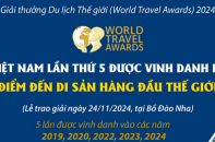 Việt Nam lần thứ 5 được vinh danh là "Điểm đến Di sản hàng đầu thế giới"