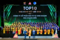 Tập đoàn Khang Điền vinh dự góp mặt trong "Top 10 Sao Vàng đất Việt 2024"