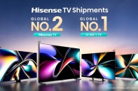 Hisense TV giữ vị trí số 2 toàn cầu trong năm 2024, dẫn đầu thị trường TV 100 inch