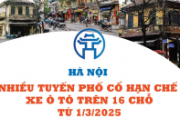 Hà Nội: Nhiều tuyến phố cổ hạn chế xe ô tô trên 16 chỗ từ ngày 1/3/2025