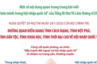 Quan điểm mang tính cách mạng, đột phá, tính thời đại cao về hội nhập quốc tế