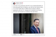 Tổng thống Hoa Kỳ Donald Trump chia sẻ về "cuộc điện đàm rất hiệu quả" với Tổng Bí thư Tô Lâm