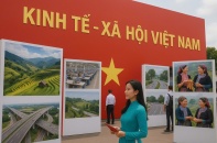 Cơ bản hoàn thành không gian trưng bày Triển lãm thành tựu Đất nước trước ngày 15/8/2025