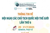 Thông tin về Hội nghị các Chủ tịch Quốc hội thế giới lần thứ 6