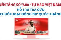 Nền tảng số "A80 - Tự hào Việt Nam": Hỗ trợ tra cứu chuỗi hoạt động dịp Quốc khánh