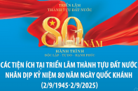 Các tiện ích tại Triển lãm thành tựu đất nước 80 năm