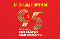 Triển lãm chuyên đề "95 năm cờ Đảng soi đường"