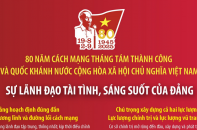 80 năm Cách mạng Tháng Tám và Quốc khánh 2/9: Sự lãnh đạo tài tình, sáng suốt của Đảng 80 năm Cách mạng Tháng Tám và Quốc khánh 2/9: Sự lãnh đạo tài tình, sáng suốt của Đảng