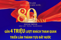 Gần 4 triệu lượt khách tham quan triển lãm thành tựu đất nước