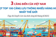 Top 100 cảng lưu thông nhiều hàng hóa nhất thế giới: 3 cảng biển Việt Nam có tên trong danh sách