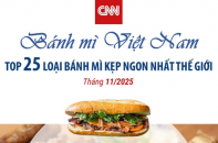 Bánh mì Việt Nam nằm trong Top 25 loại bánh mì kẹp ngon nhất thế giới
