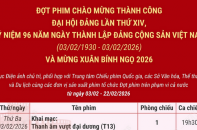 Chiếu miễn phí phim chào mừng thành công Đại hội Đảng lần thứ XIV