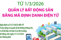 Từ 1/3/2026: Quản lý bất động sản bằng mã định danh điện tử