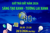 Chiến dịch Giờ Trái đất 2026: Sáng tạo xanh - Tương lai xanh