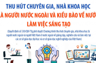 Thu hút chuyên gia, nhà khoa học là người nước ngoài và kiều bào về nước làm việc
