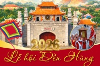 Nhiều hoạt động đặc sắc tại Lễ hội Đền Hùng và Tuần Văn hóa - Du lịch Đất Tổ năm 2026