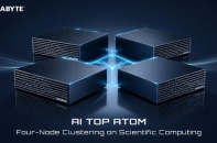 GIGABYTE trình diễn cụm Four Node AI TOP ATOM trong tính toán khoa học