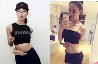 Sao Việt đua nhau khoe eo thon với trào lưu "tay chạm rốn"