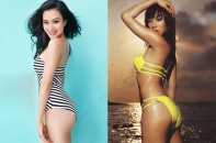 Sao Hong Kong sexy với áo tắm 