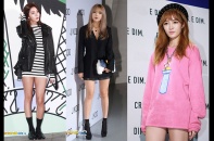 Sao Hàn Quốc đua nhau diện mốt giấu quần ở Tuần thời trang Seoul