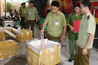 Thanh Hóa: Phát hiện xe ôtô chở hơn 6 tấn thịt bốc mùi hôi thối