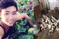 Chàng trai 9X Hà thành gây dựng "trang trại" thu nhỏ trên sân thượng
