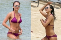 “Thiên thần bóng tối” Jessica Alba sexy trên biển