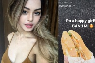 Hot girl trên Instagram khoe món bánh mì khiến fan Việt thích thú