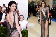 Kendall Jenner khoe gần trọn cơ thể với váy lưới