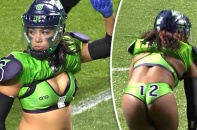 Giải đấu bóng bầu dục toàn VĐV nữ mặc đồ lót gây sốt ở Mỹ